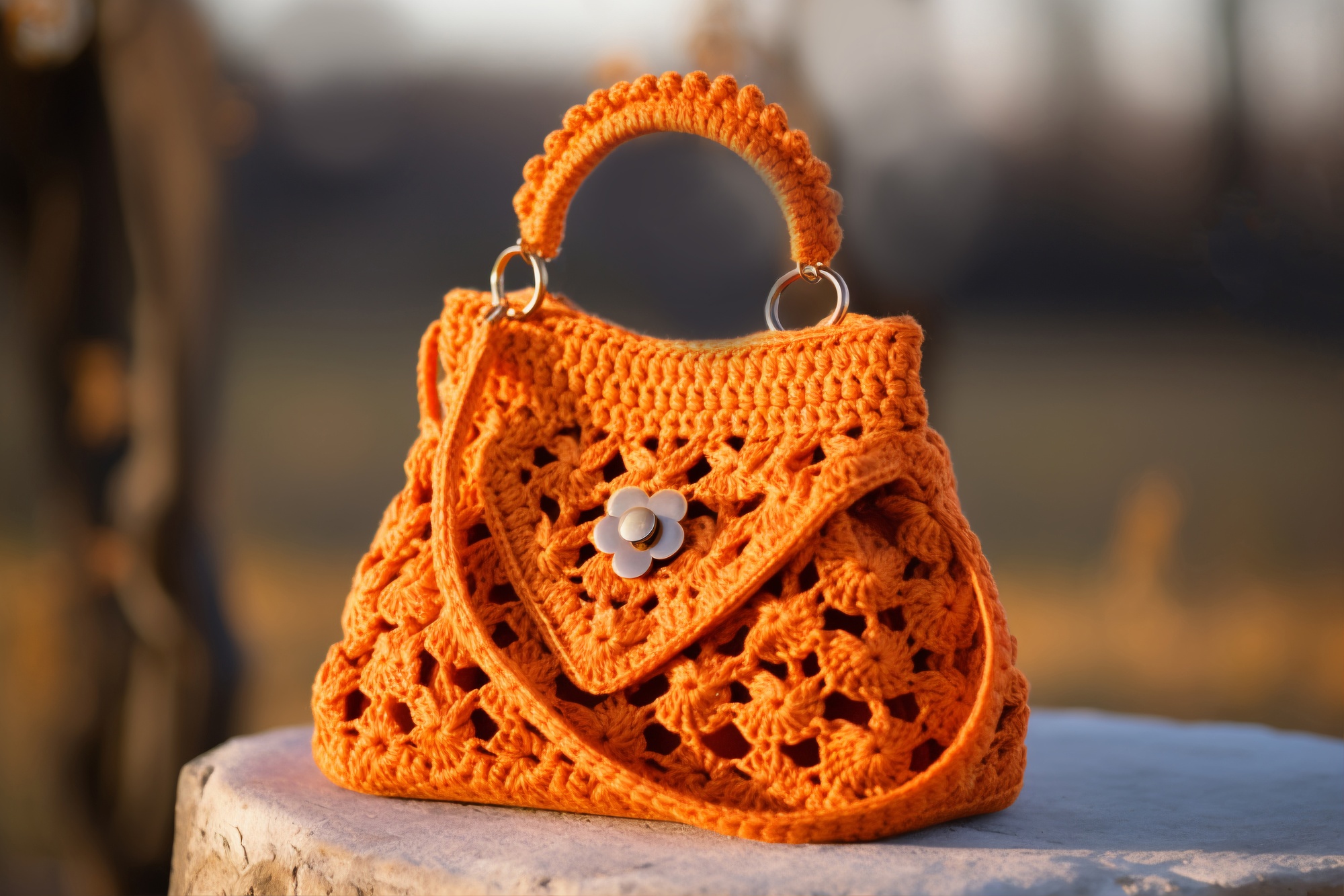Geantă handmade croșetată Megataska Atelier